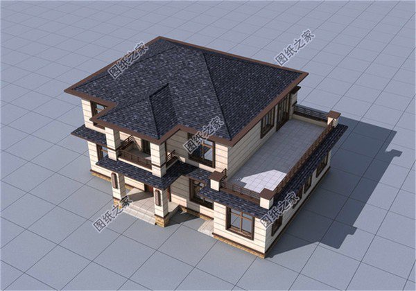 160平米左右二層樓房設計圖，戶型大氣布局合理，人口再多也住得下