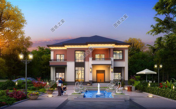 200平米大戶型二層別墅設(shè)計圖，與眾不同的設(shè)計款式，美觀又實用