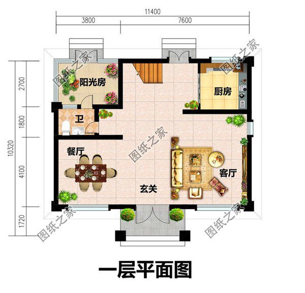 最新二層樓設(shè)計(jì)圖，外觀簡(jiǎn)單但漂亮，不到30萬(wàn)拿下