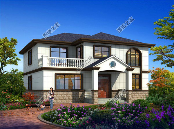 最新二層樓設(shè)計(jì)圖，外觀簡(jiǎn)單但漂亮，不到30萬(wàn)拿下