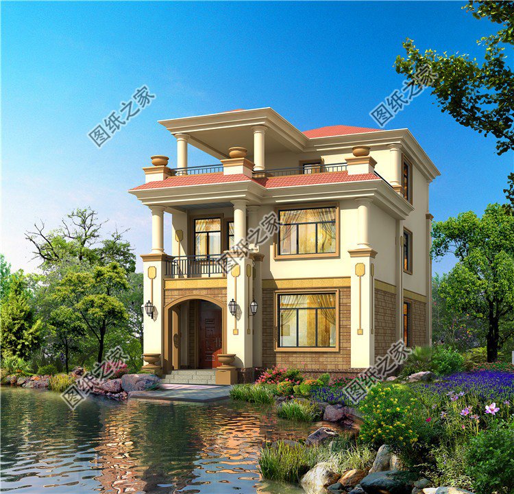 20萬左右三層樓房設(shè)計(jì)圖，好看實(shí)用還造價(jià)低，這樣的房子誰能說不喜歡？