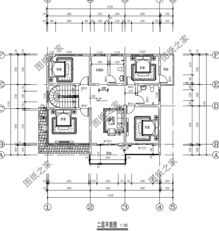 好看又簡單的二層樓房設(shè)計(jì)圖，還在等什么，聰明人早就收藏好圖紙了
