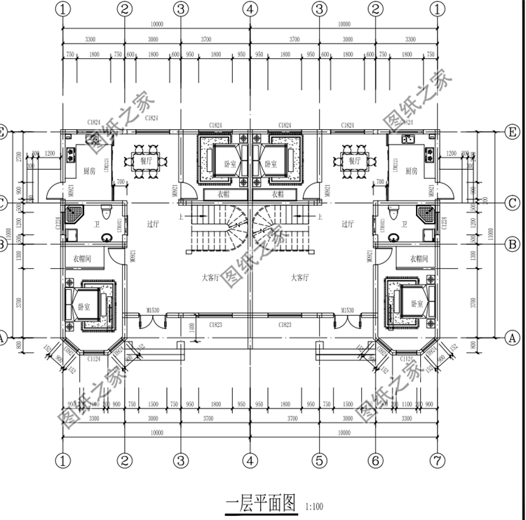 兄弟二層雙拼戶型圖，兄弟建房齊上陣，羨慕倒一大片親戚朋友