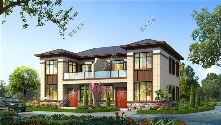 兄弟二層雙拼戶型圖，兄弟建房齊上陣，羨慕倒一大片親戚朋友