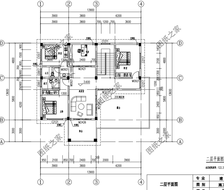 主體30萬二層別墅設(shè)計(jì)圖，戶型設(shè)計(jì)合理，全家都能住得下