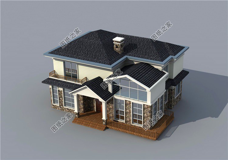 主體30萬二層別墅設(shè)計(jì)圖，戶型設(shè)計(jì)合理，全家都能住得下