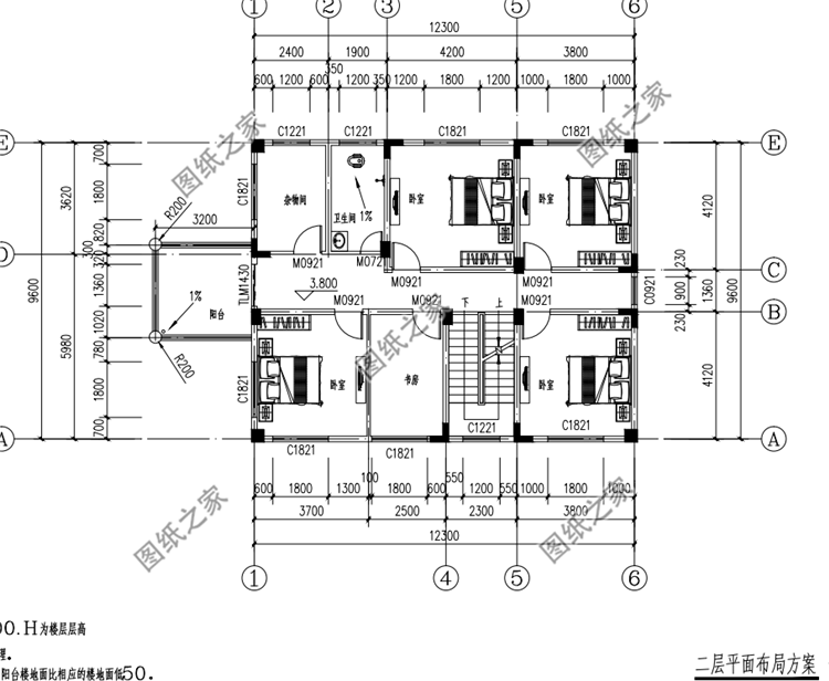 農(nóng)村二層平頂別墅設(shè)計圖，一點不比坡屋頂差，趕快收藏回家建