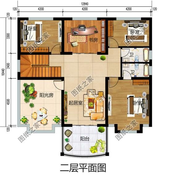 最新款二層樓房設(shè)計圖，外觀精致布局實用，第三套還帶地下室設(shè)計