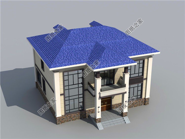 復(fù)式二層別墅設(shè)計(jì)圖，外觀大氣布局實(shí)用，只想說(shuō)真好看