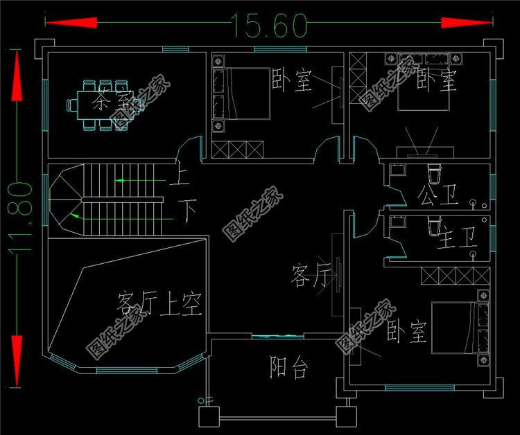 最新四層樓房設(shè)計(jì)圖，陽(yáng)臺(tái)露臺(tái)全齊了，要建房趕快收藏圖紙