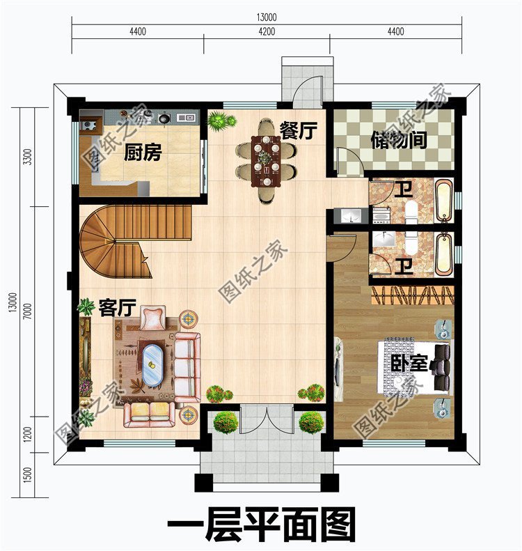 農(nóng)村普通房子設(shè)計(jì)三層，村里建一棟，全部找你要圖紙！