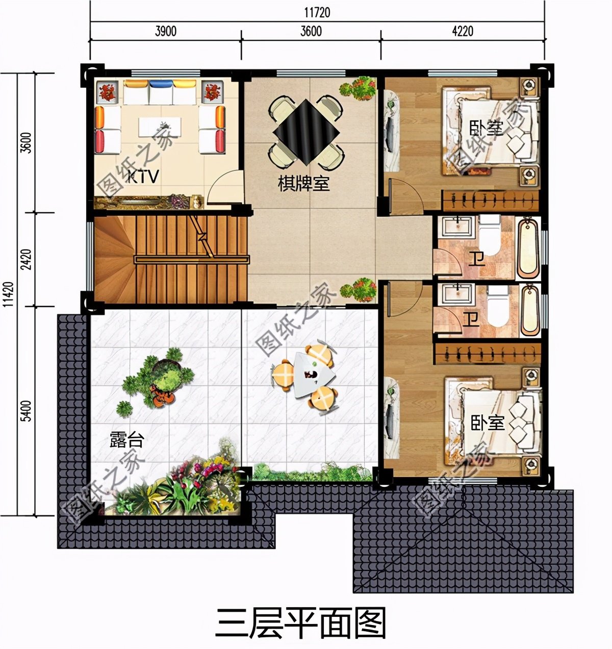 農(nóng)村普通房子設(shè)計(jì)三層，村里建一棟，全部找你要圖紙！