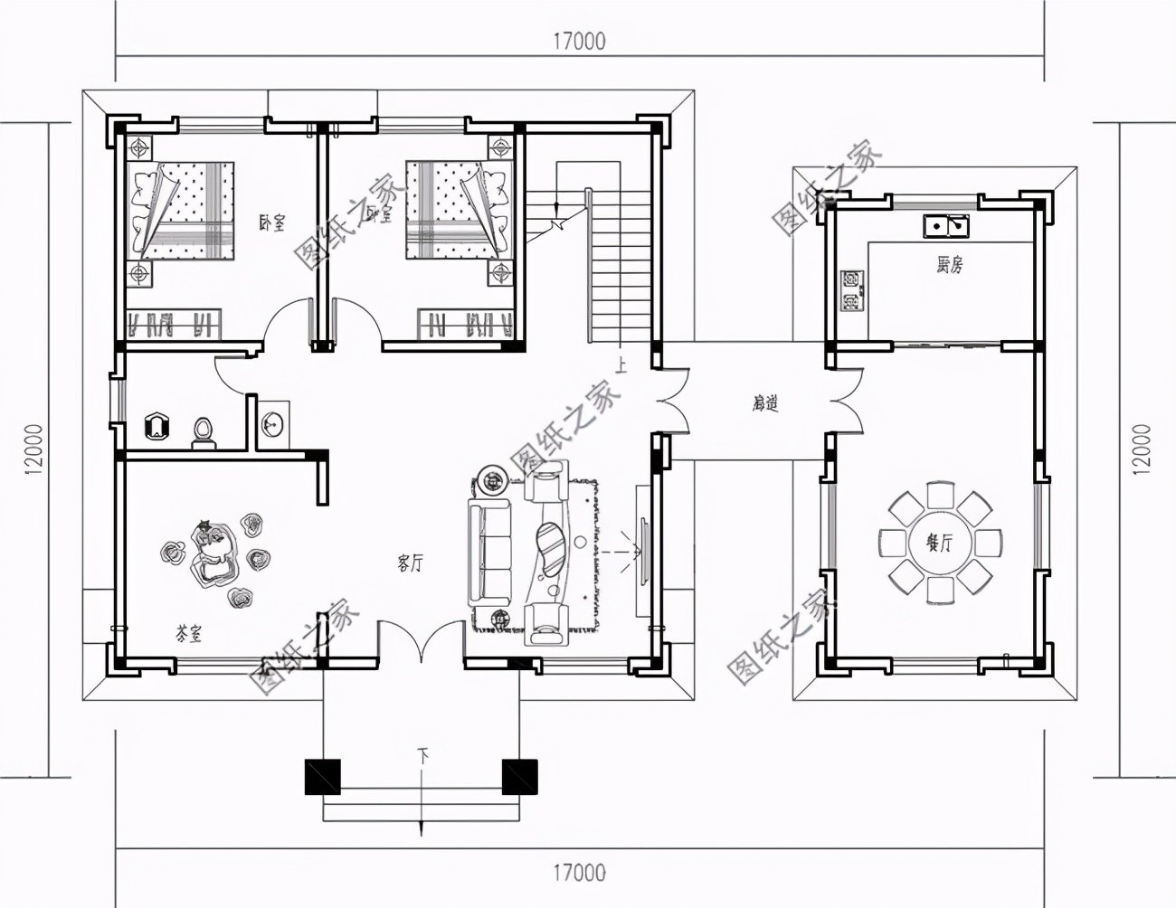 農(nóng)村自建房設(shè)計(jì)圖18乘12米，每年春節(jié)回家也其樂融融