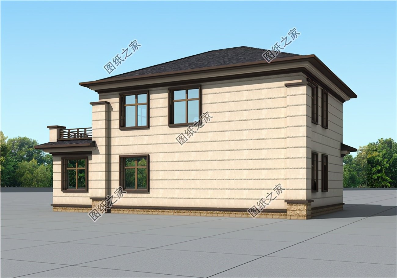 二層自建房16x12米設計圖紙，多種風格，給家里人看看