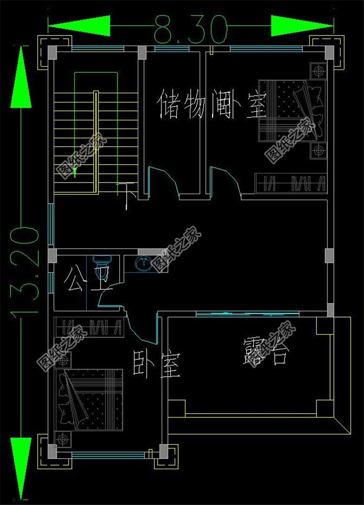 農(nóng)村90平方正戶型圖，一眼望過去有如沐春風(fēng)之感