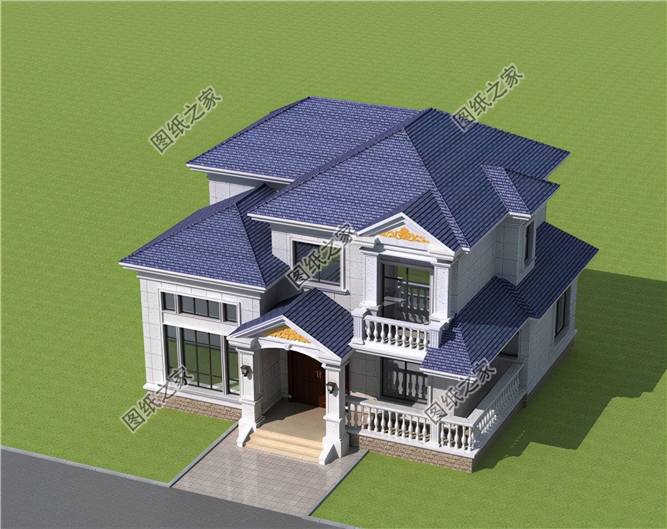 農(nóng)村自建房設(shè)計圖二層在15萬內(nèi)，難掩別樣風(fēng)采，建好美出新境界