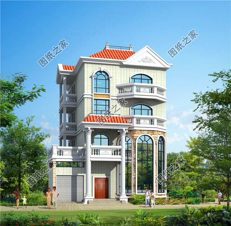 建房必備的三款農(nóng)村四層小洋樓設(shè)計圖，這樣設(shè)計簡直太美了