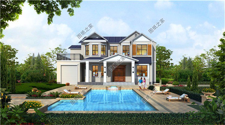 農(nóng)村兩層別墅外觀圖，不知道多少人搶著建，農(nóng)村建房經(jīng)典戶型