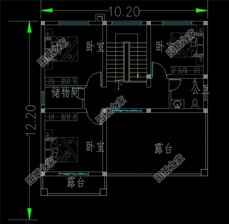 農村三層別墅戶型圖，其中第三款最受老百姓喜愛，村里人都搶著建