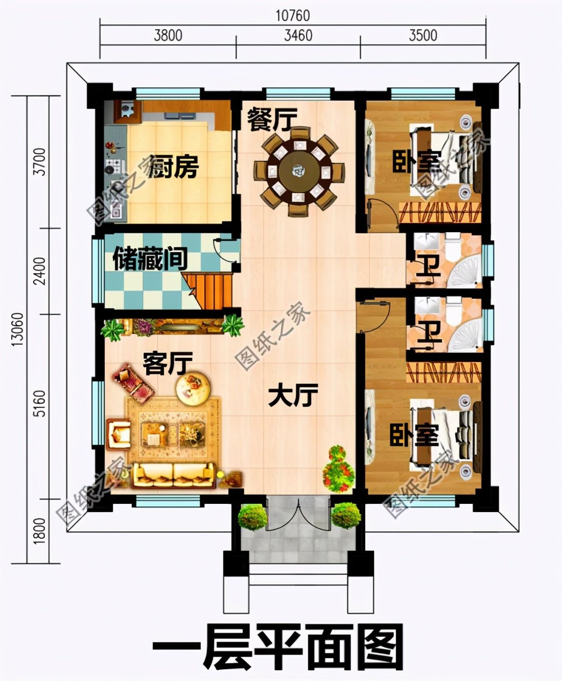 開間10米二層樓設(shè)計(jì)圖，造價(jià)經(jīng)濟(jì)實(shí)惠，蓋了的人都說值