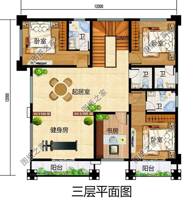 最新農(nóng)村三層半別墅設(shè)計(jì)圖，美觀大氣，這真是五年內(nèi)最好的投資