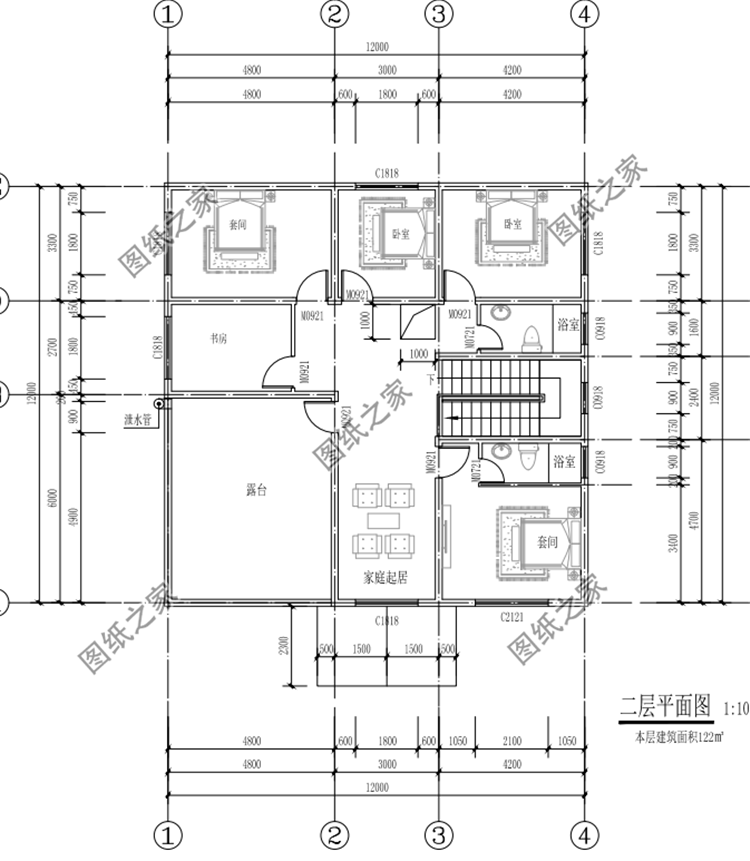 農(nóng)村三開間二層樓房設計圖，房子不好看那是沒找對圖紙，看看這三款
