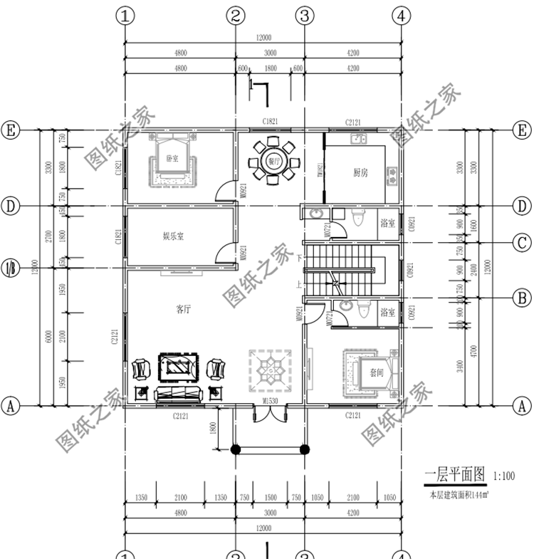 農(nóng)村三開間二層樓房設計圖，房子不好看那是沒找對圖紙，看看這三款