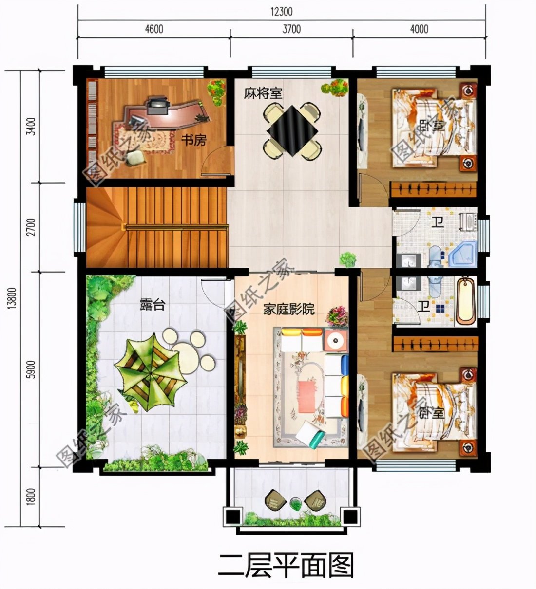 農(nóng)村三開間二層樓房設計圖，房子不好看那是沒找對圖紙，看看這三款