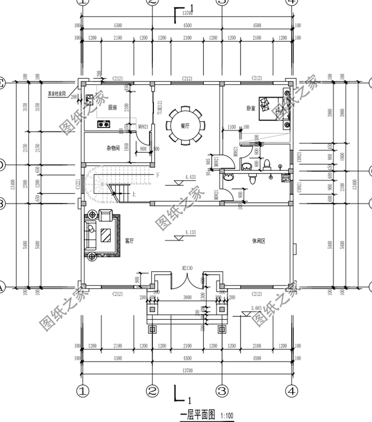 占地160平米三層別墅設(shè)計(jì)圖，這么合適的戶型不打算來(lái)一棟嗎