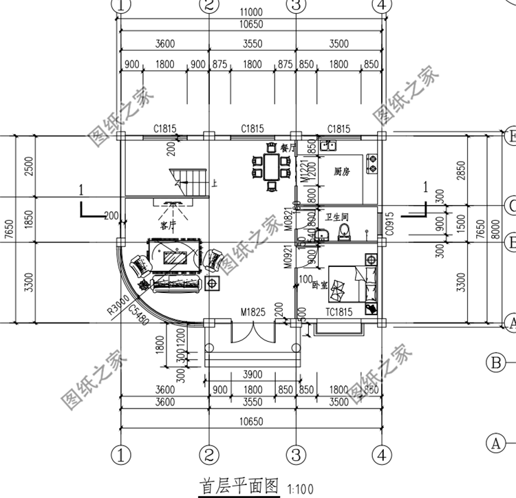 豪華四層別墅設(shè)計(jì)圖，豪華大氣又實(shí)用，方案不錯(cuò)，建房可收藏