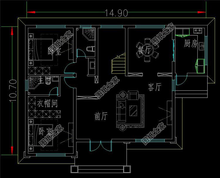 四開間三層別墅設計圖，農(nóng)村建一棟超有面子，你還在等什么呢？