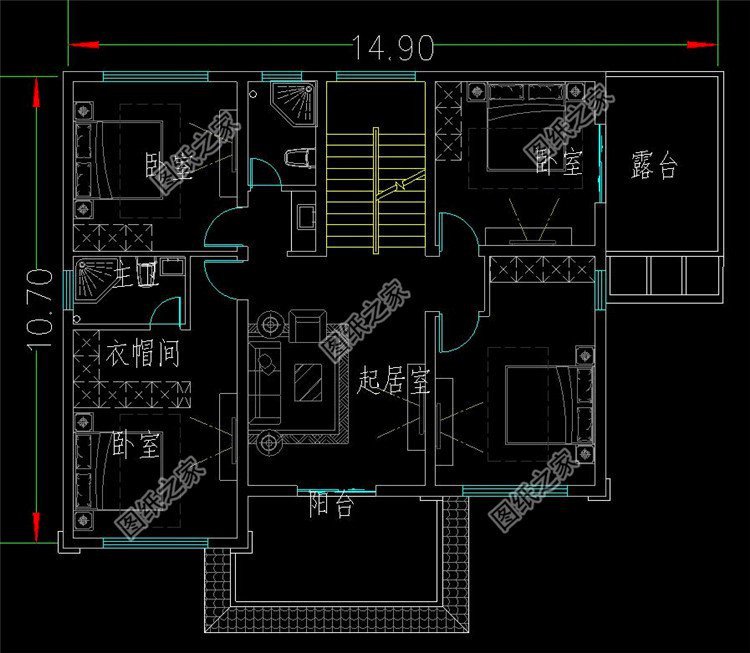 四開間三層別墅設計圖，農(nóng)村建一棟超有面子，你還在等什么呢？