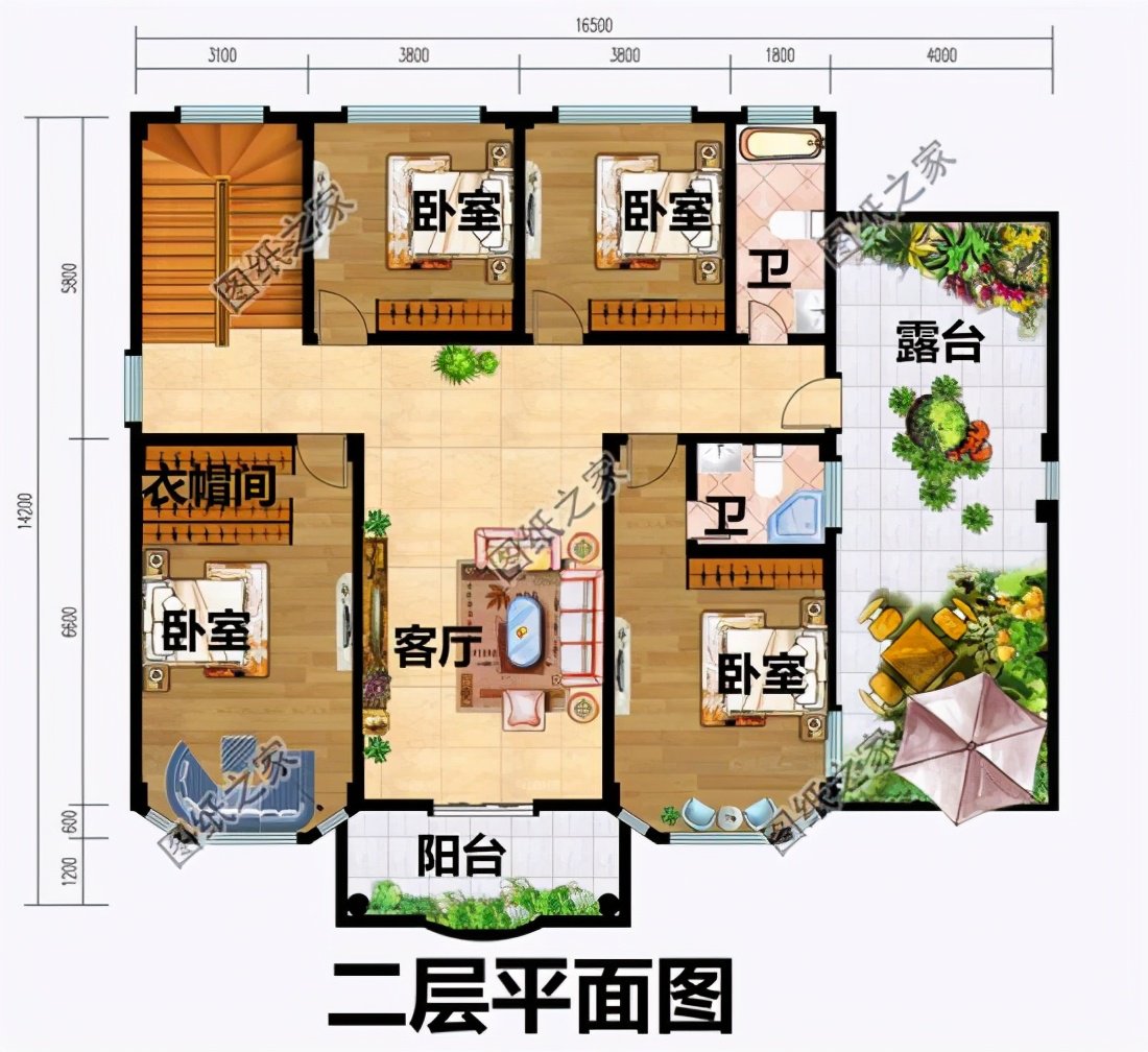 四開間三層別墅設計圖，農(nóng)村建一棟超有面子，你還在等什么呢？