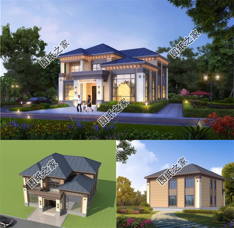 二層歐式別墅設計圖效果圖