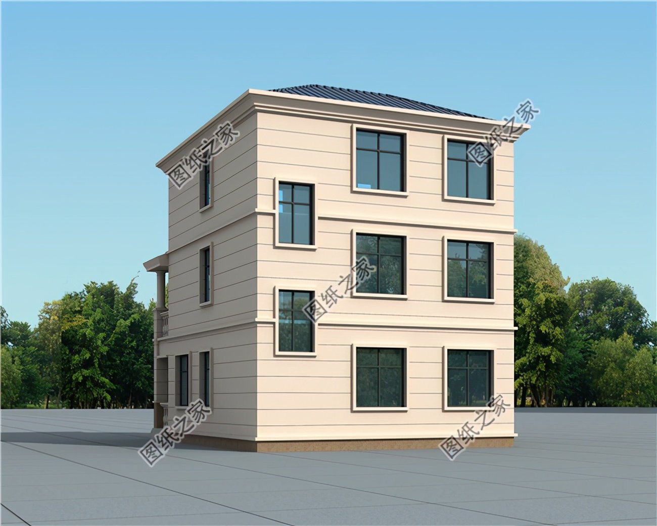 農(nóng)村九十平方自建房圖，小小的戶型，第一眼就讓人驚艷