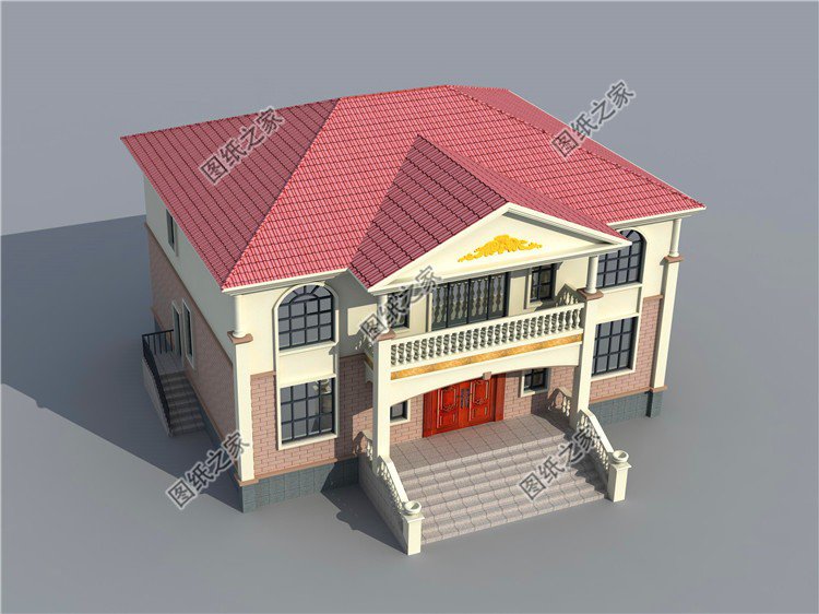 獨(dú)棟二層別墅設(shè)計(jì)圖，布局沒得挑，建好了鄰居都前來參觀