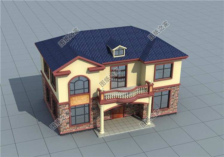 獨(dú)棟二層別墅設(shè)計(jì)圖，布局沒得挑，建好了鄰居都前來參觀