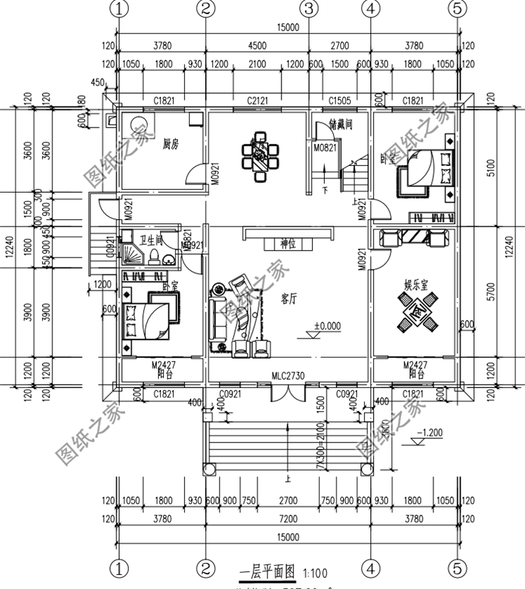 獨(dú)棟二層別墅設(shè)計(jì)圖，布局沒得挑，建好了鄰居都前來參觀