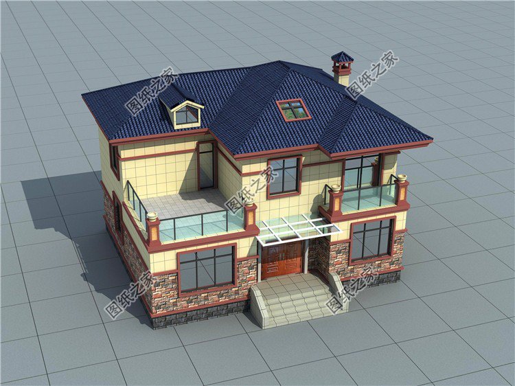 面寬12米二層樓設計圖，外觀靚布局贊，再適合農村不過了