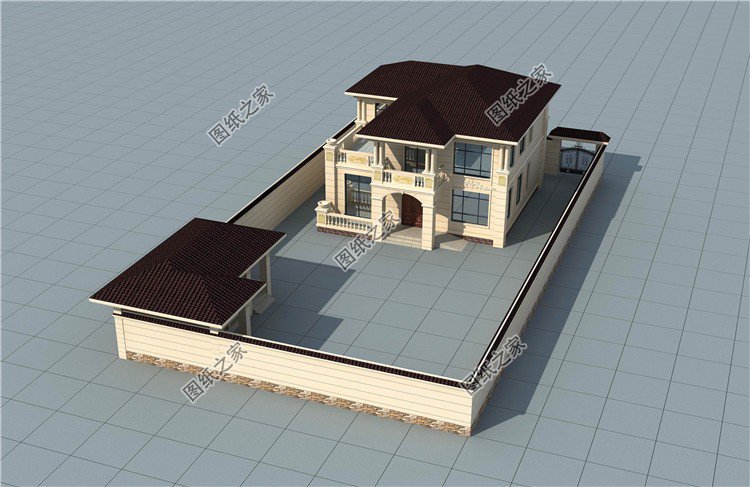 面寬12米二層樓設計圖，外觀靚布局贊，再適合農村不過了