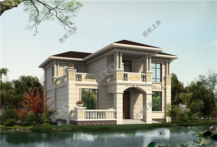 面寬12米二層樓設計圖，外觀靚布局贊，再適合農村不過了