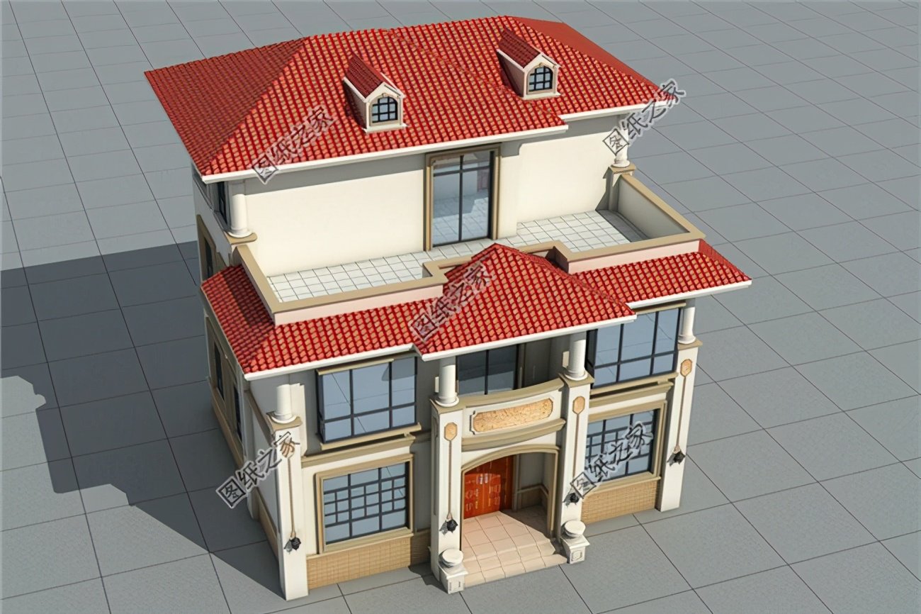 三層別墅帶陽臺露臺，戶型經(jīng)典50年不過時