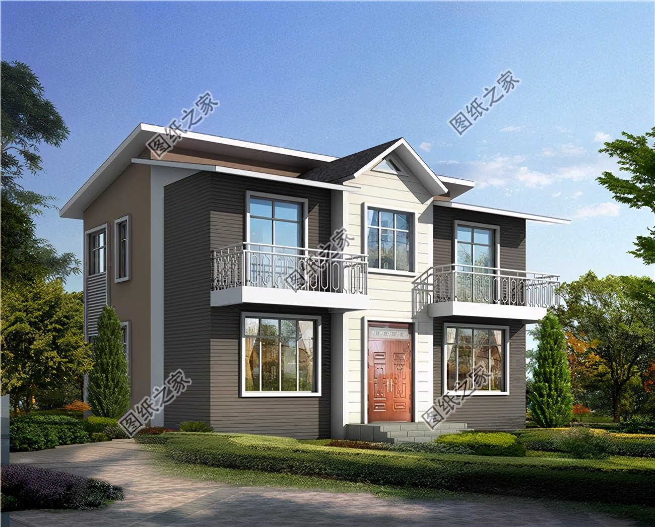 11x9米二層自建房設(shè)計(jì)圖，干凈大氣，值得擁有