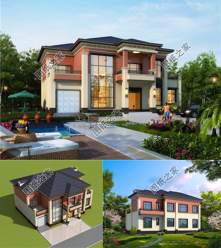 農(nóng)村二層樓房設(shè)計圖，同樣大氣時尚，大家認為哪套更適合農(nóng)村建造呢？