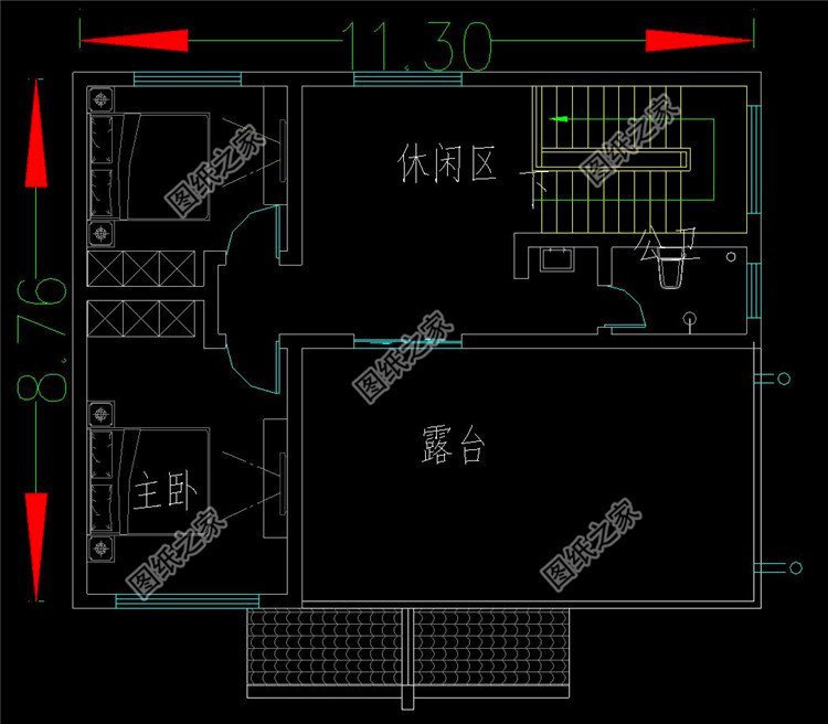 農(nóng)村三層帶陽臺(tái)別墅設(shè)計(jì)圖，戶型通透采光好，不錯(cuò)的建房選擇