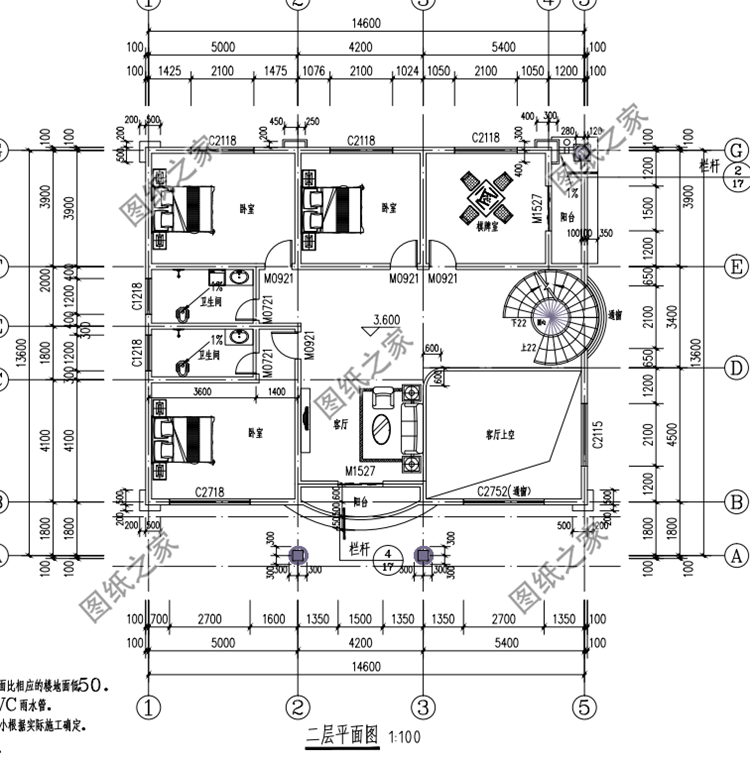 農(nóng)村三層帶陽臺(tái)別墅設(shè)計(jì)圖，戶型通透采光好，不錯(cuò)的建房選擇