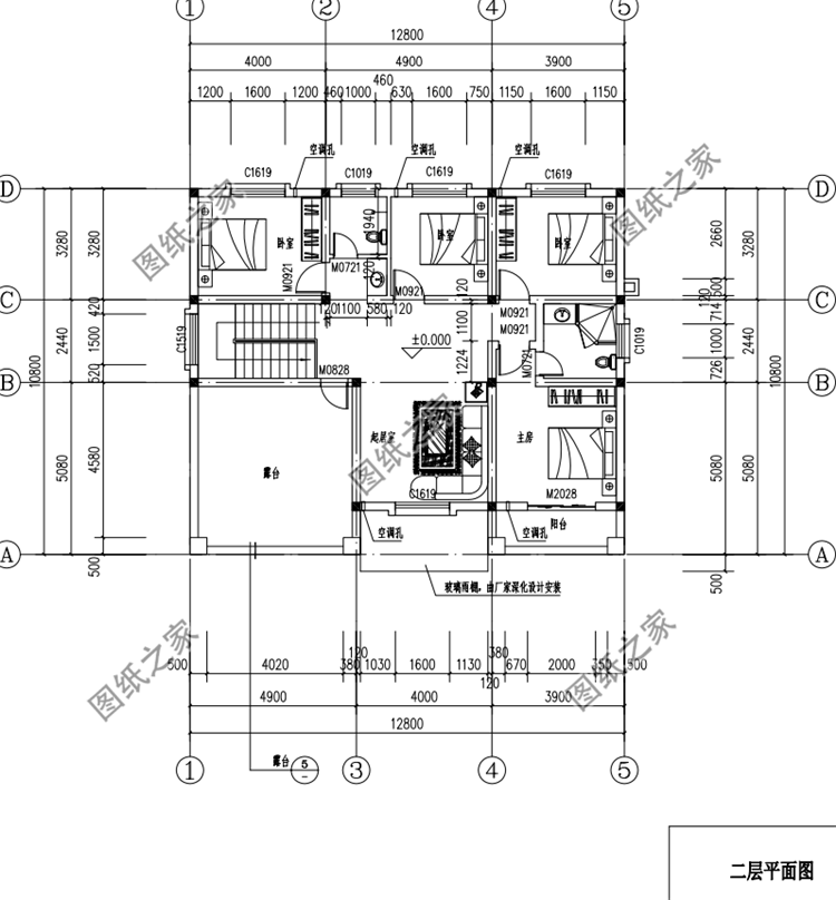 永不過時的帶露臺二層樓房設(shè)計(jì)圖，看了之后可真讓人心動