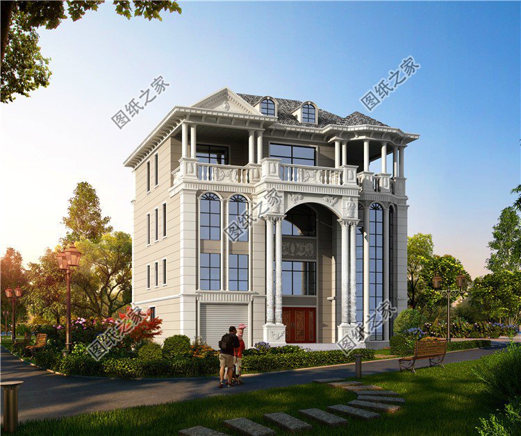 豪華四層別墅設(shè)計圖，這樣的房子才叫真氣派，看一眼就愛上