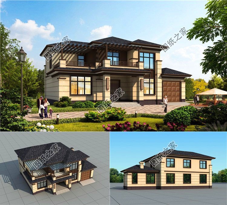 超火的農(nóng)村大戶型四開間戶型圖，好看到挑不出毛病