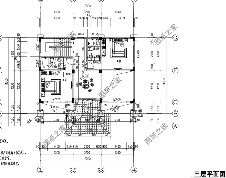 占地120平米四層別墅設(shè)計(jì)圖，戶型不大但功能齊全，收藏不吃虧